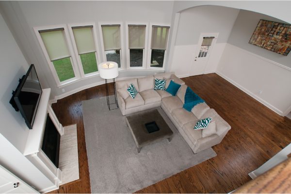 living room from above