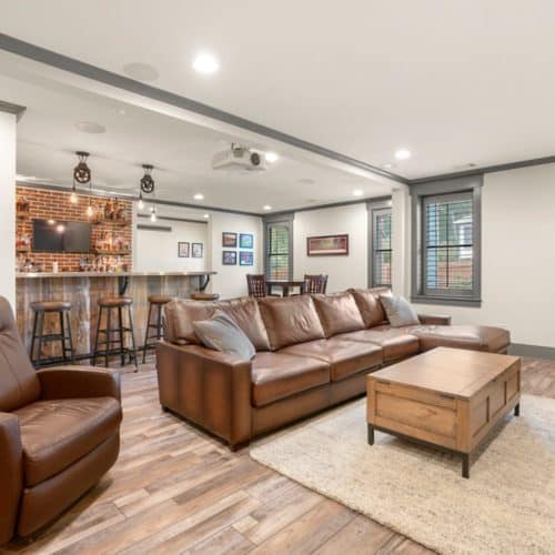 Newly finished basement project in Smyrna, GA