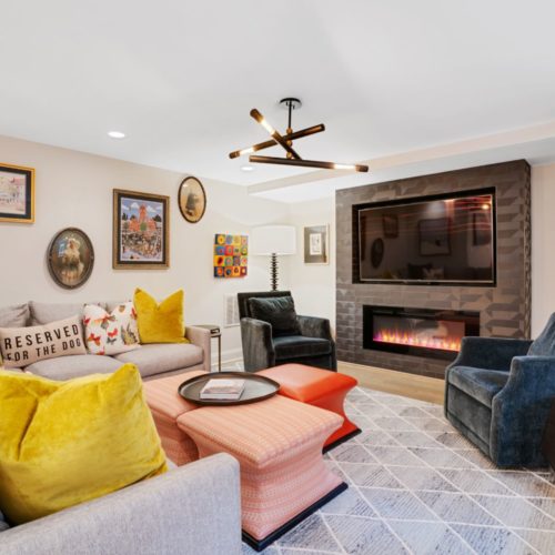 Basement finish in Atlanta, GA.